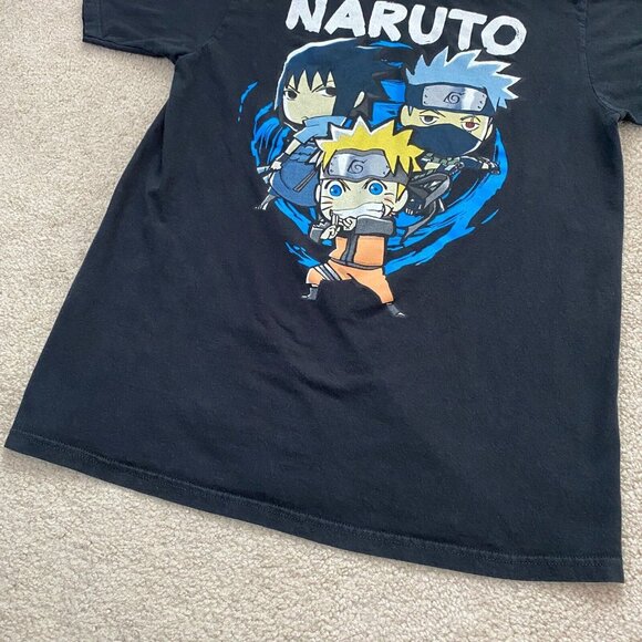 Naruto Shippuden Chibi Sasuke Hatake T-Shirt Size M Graphic Print Anime Manga 2 - Picture 3 of 12